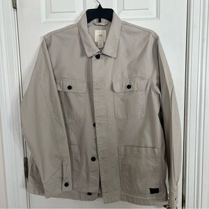 H&M Men's Light Gray Shirt Jacket